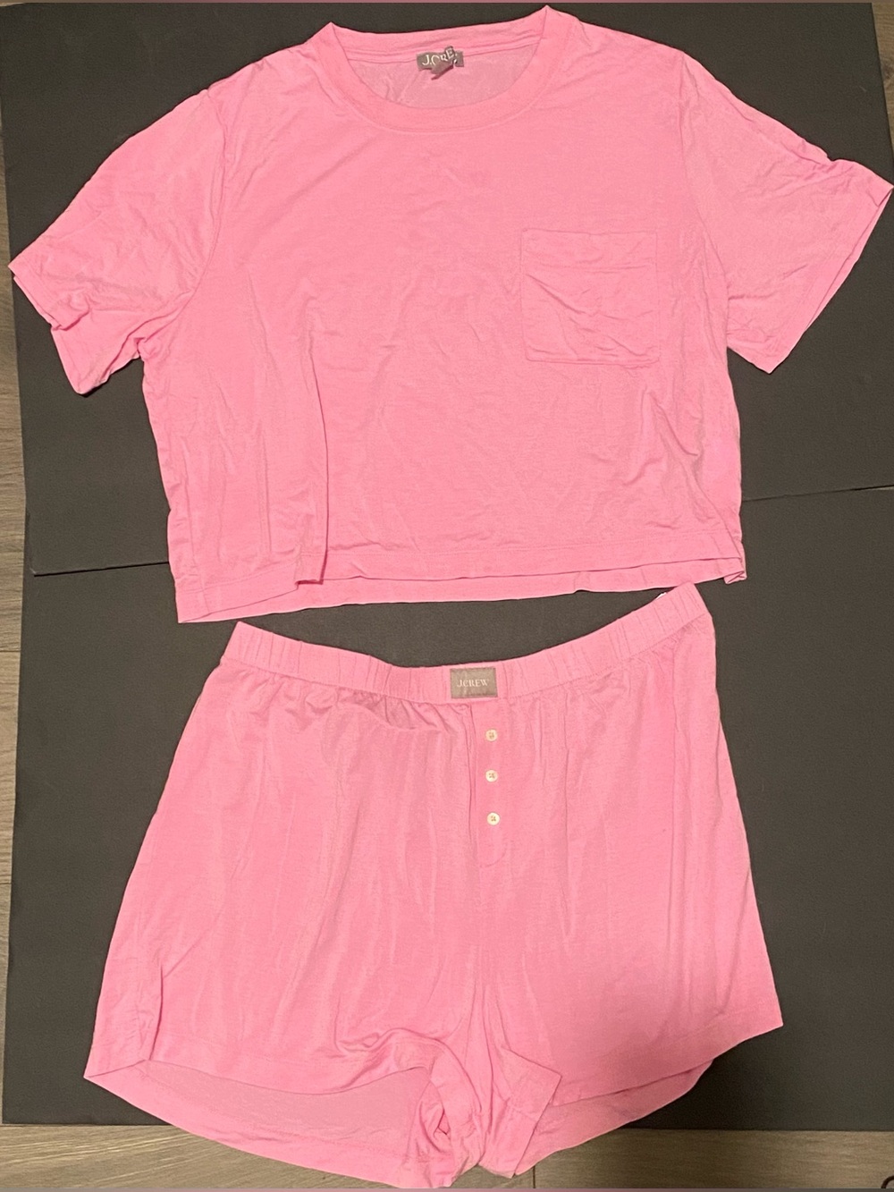 Dreamiest short-sleeve boxer short set pink large